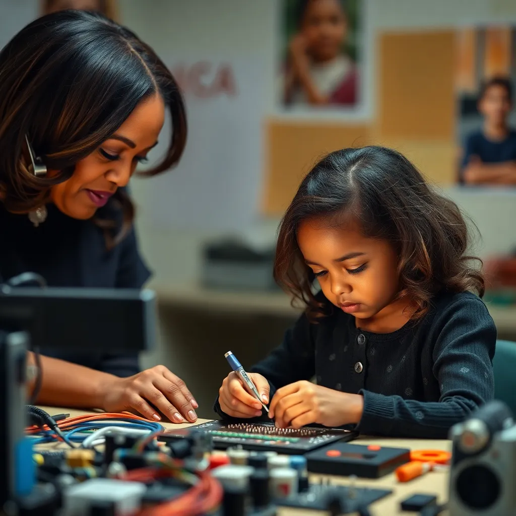 Kamala Harris and Olivia Hofstad